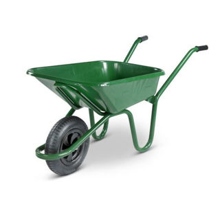 Picture of 90L Green Wheelbarrow  (Heavy Duty Steel)