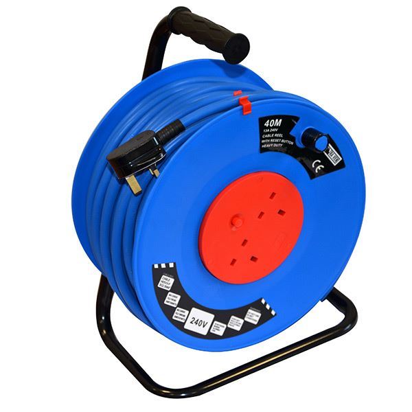 Tala Open Frame Cable Reel 40m x 2.5mm Building Supplies Republic