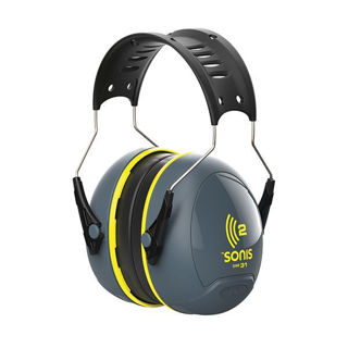 Sonis 2 Ear Defender SNR31 Yellow Murdock Builders Merchants