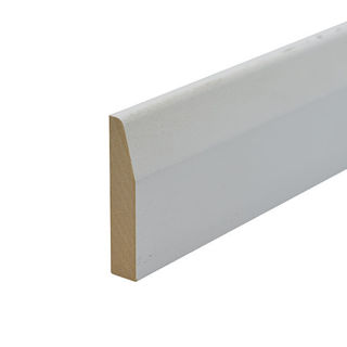 Primed MDF 144 x 18 Bev Rounded 30 x 9mm 5.4m