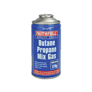 FAITHFULL BUTANE/PROPANE GAS CARTRIDGE 170G