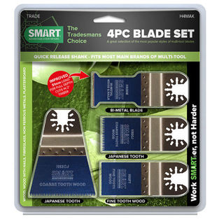 SMART Trade H4MAK Multi Tool Blade 4 Piece Set Murdock Builders Merchants