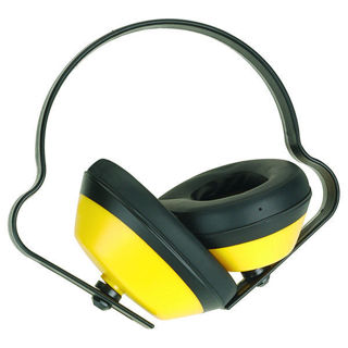 J Muff Ear Defender SNR24 Yellow Murdock Builders Merchants