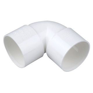 Wavin White Waste 32mm 90Deg Elbow Murdock Builders Merchants