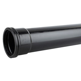 Wavin Soil Soil Pipe (Black) 110mm 4m Murdock Builders Merchants