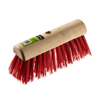 Gardag Red PVC Yard Broom Assembled 10" Murdock Builders Merchants