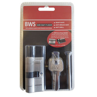 BWH Snap Euro Cylinder Satin Nickel Key / Key Murdock Builders Merchants