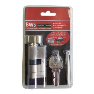 BWH Snap Euro Cylinder Satin Nickel Key / Turn Murdock Builders Merchants