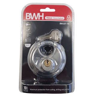 BWH Discus Padlock 70mm Murdock Builders Merchants