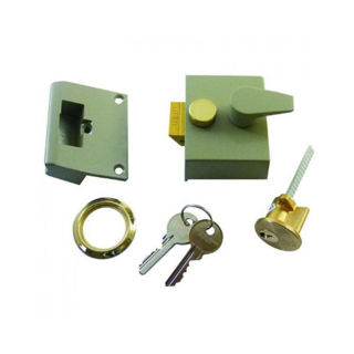 Union Narrow Style Nightlatch Brass Cylinder Murdock Builders Merchants