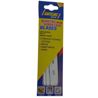 Sabre Saw Blade for Metal 150mm (5 Pack) Murdock Builders Merchants