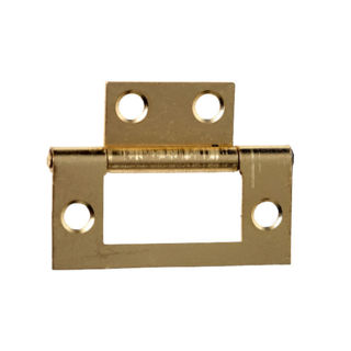 PHX 50mm Electro Brass Flush Hinge (Pair) Murdock Builders Merchants