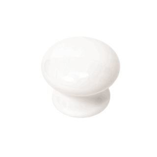 PHX White Knob Ceramic 35mm Murdock Builders Merchants