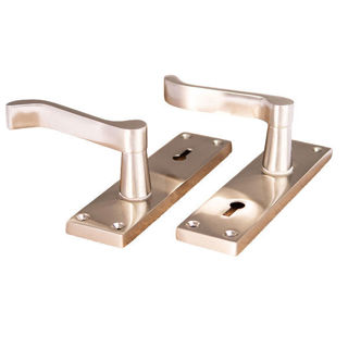 Sonnato Porto Lever on Plate Handles Satin Chrome Murdock Builders Merchants