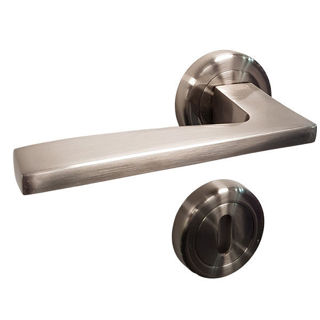 Sonnato Genoa Levers On Rose Handles Satin Chrome Murdock Builders Merchants