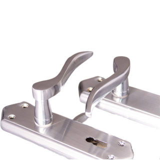 Sonnato Torino Lever On Plate Handles Satin Chrome Murdock Builders Merchants