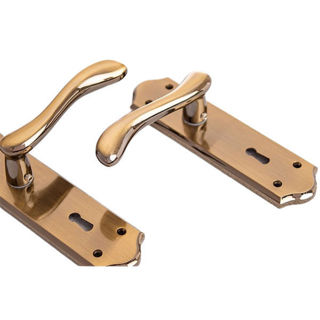 Sonnato Bari Lever On Plate Handles Mahogany Murdock Builders Merchants