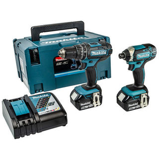 Makita DLX2131TJ Twinpack + Free Battery by Murdock Builders Merchants