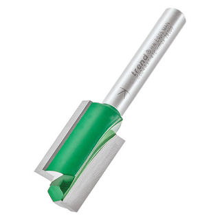 Trend Two Flute Straight Cutter 15mm Diameter x 25mm Cut Murdock Builders Merchants