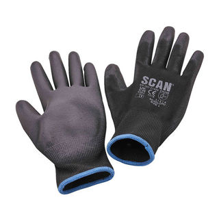 Scan Dipped PU Gloves (5 Pairs) Murdock Builders Merchants